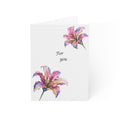 Floral 'For You' Watercolor Greeting Card — Pack of 1/10/30/50