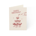 Birthday Champagne Greeting Cards — Pack of 1/10/30/50