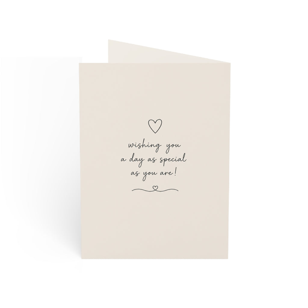 Birthday Greeting Cards — Minimal Bow Design (1/10/30/50 Pack)