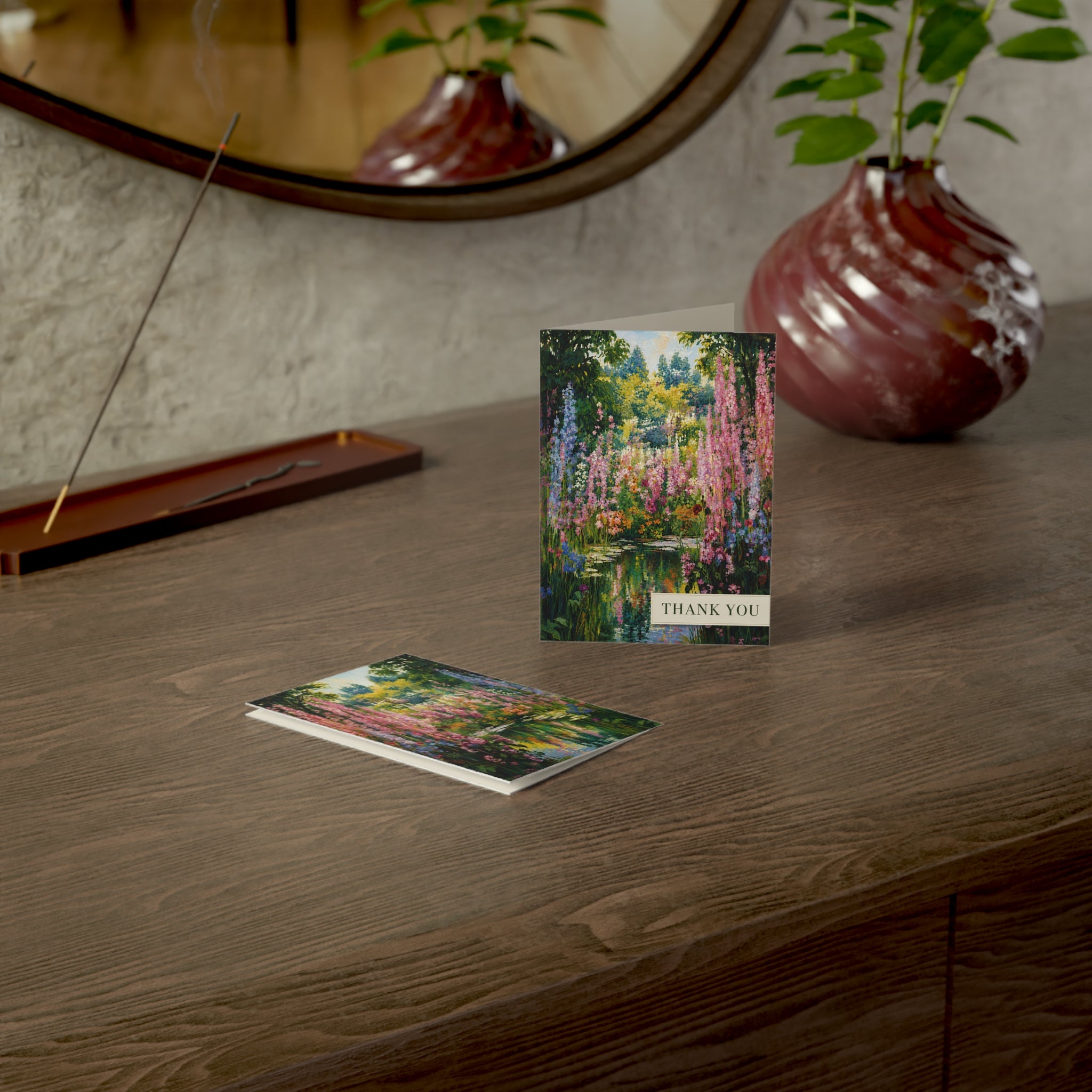 Thank You Floral Greeting Cards — Pack of 1/10/30/50