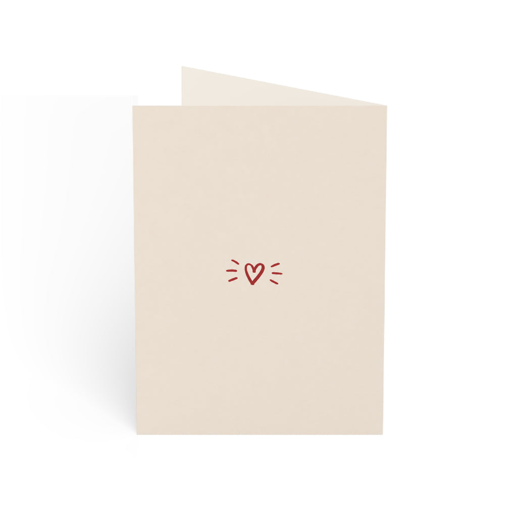 Birthday Greeting Cards - Bold Red "HAPPY BIRTHDAY!" Handlettered Set (1/10/30/50 pcs)