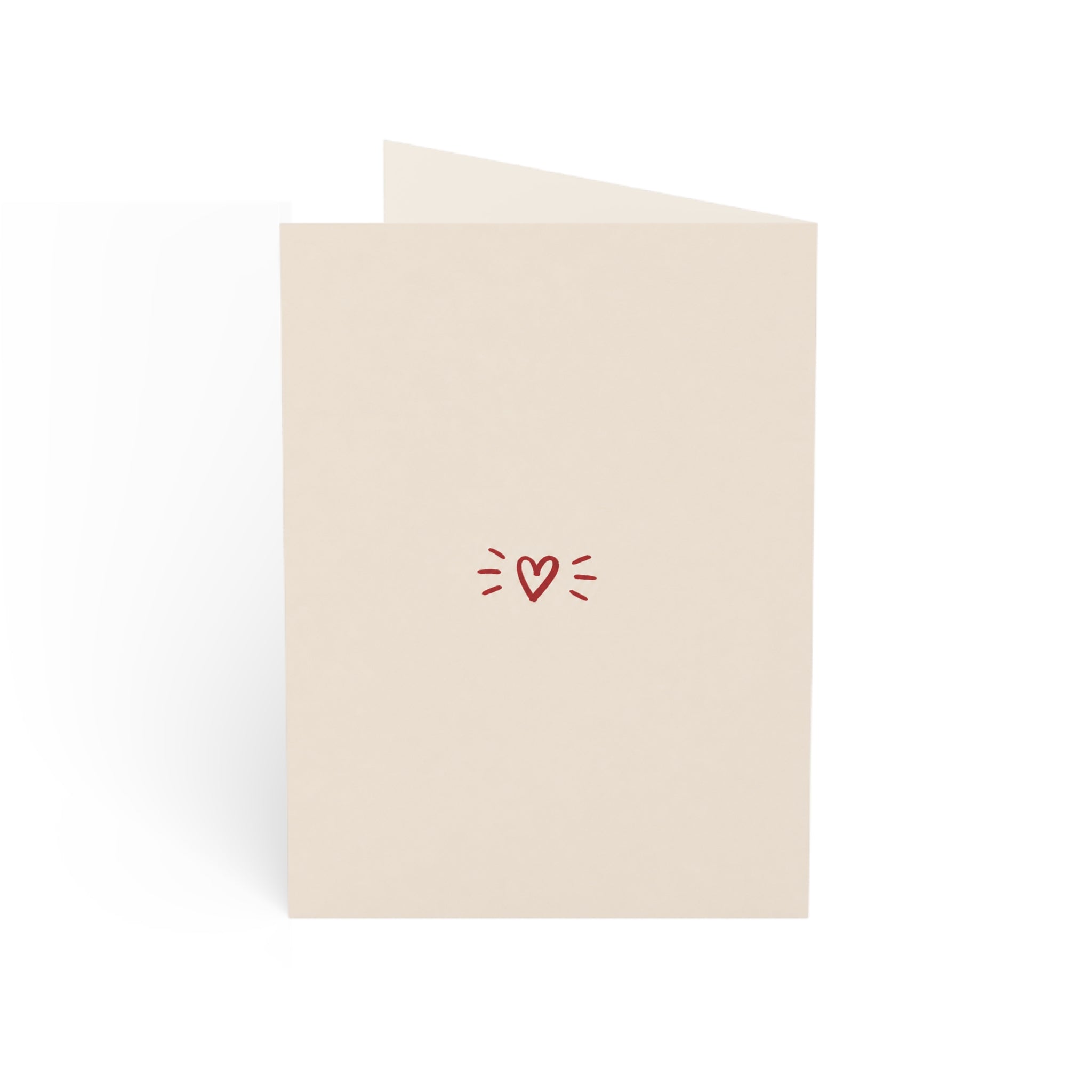 Birthday Greeting Cards - Bold Red "HAPPY BIRTHDAY!" Handlettered Set (1/10/30/50 pcs)