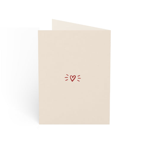 Birthday Greeting Cards - Bold Red "HAPPY BIRTHDAY!" Handlettered Set (1/10/30/50 pcs)