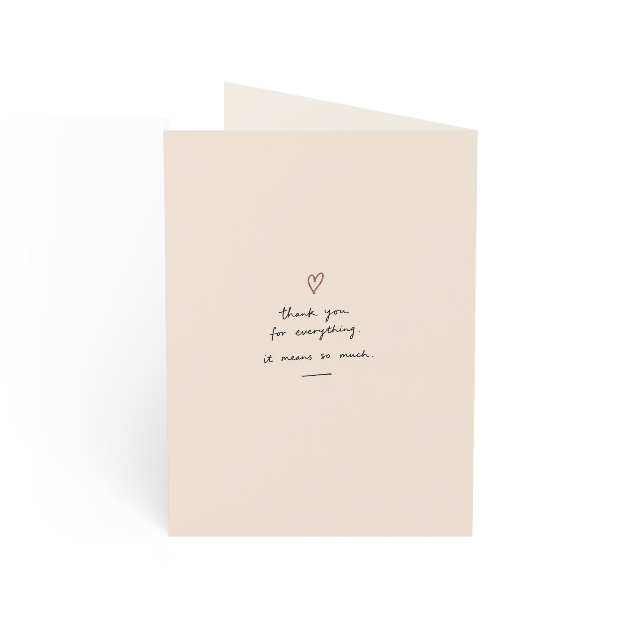 Thank You Floral Bouquet Greeting Card — Pack of 1/10/30/50