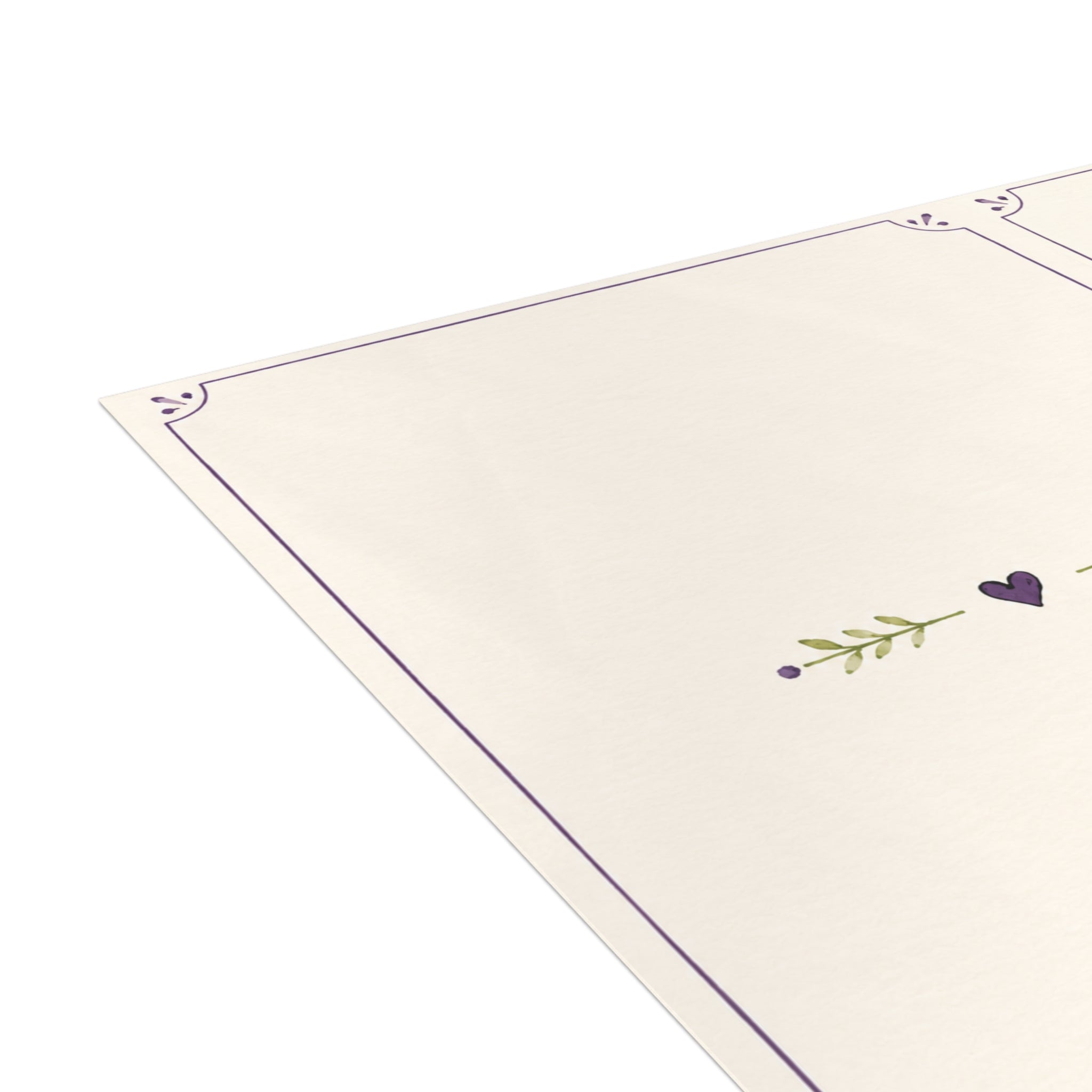 Thank You Pansy Floral Greeting Cards — Blank Inside (Set of 1, 10, 30, 50)