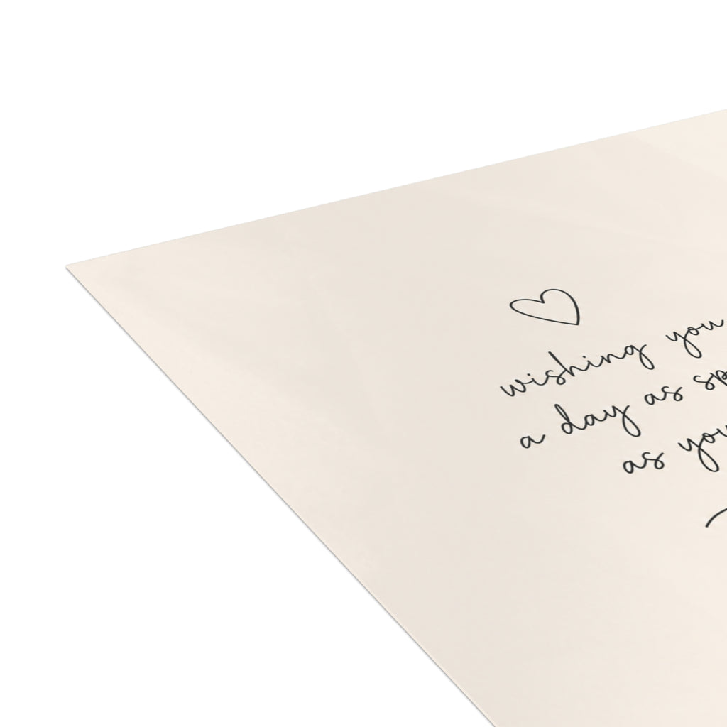 Birthday Greeting Cards — Minimal Bow Design (1/10/30/50 Pack)