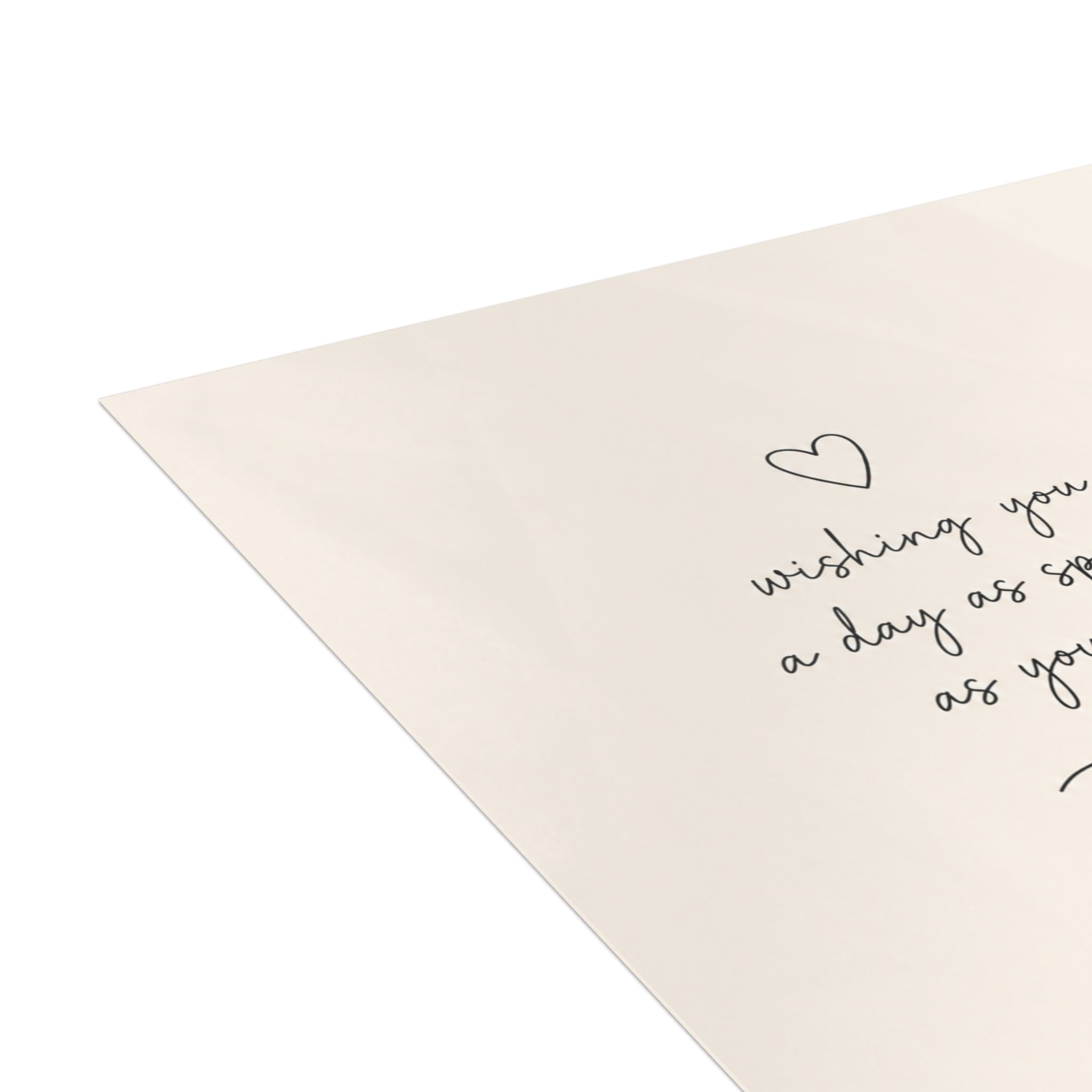 Birthday Greeting Cards — Minimal Bow Design (1/10/30/50 Pack)