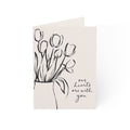 Sympathy Greeting Cards — 'Our Hearts Are With You' Condolence Note Cards (Pack of 1, 10, 30, 50)