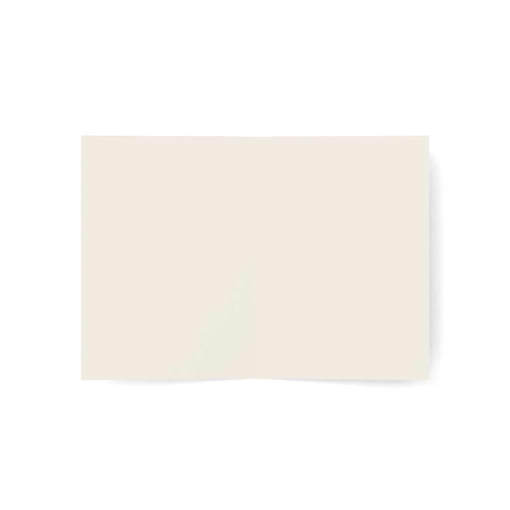 Birthday Greeting Card — Elegant Cake & Champagne Design (1–50 pcs)