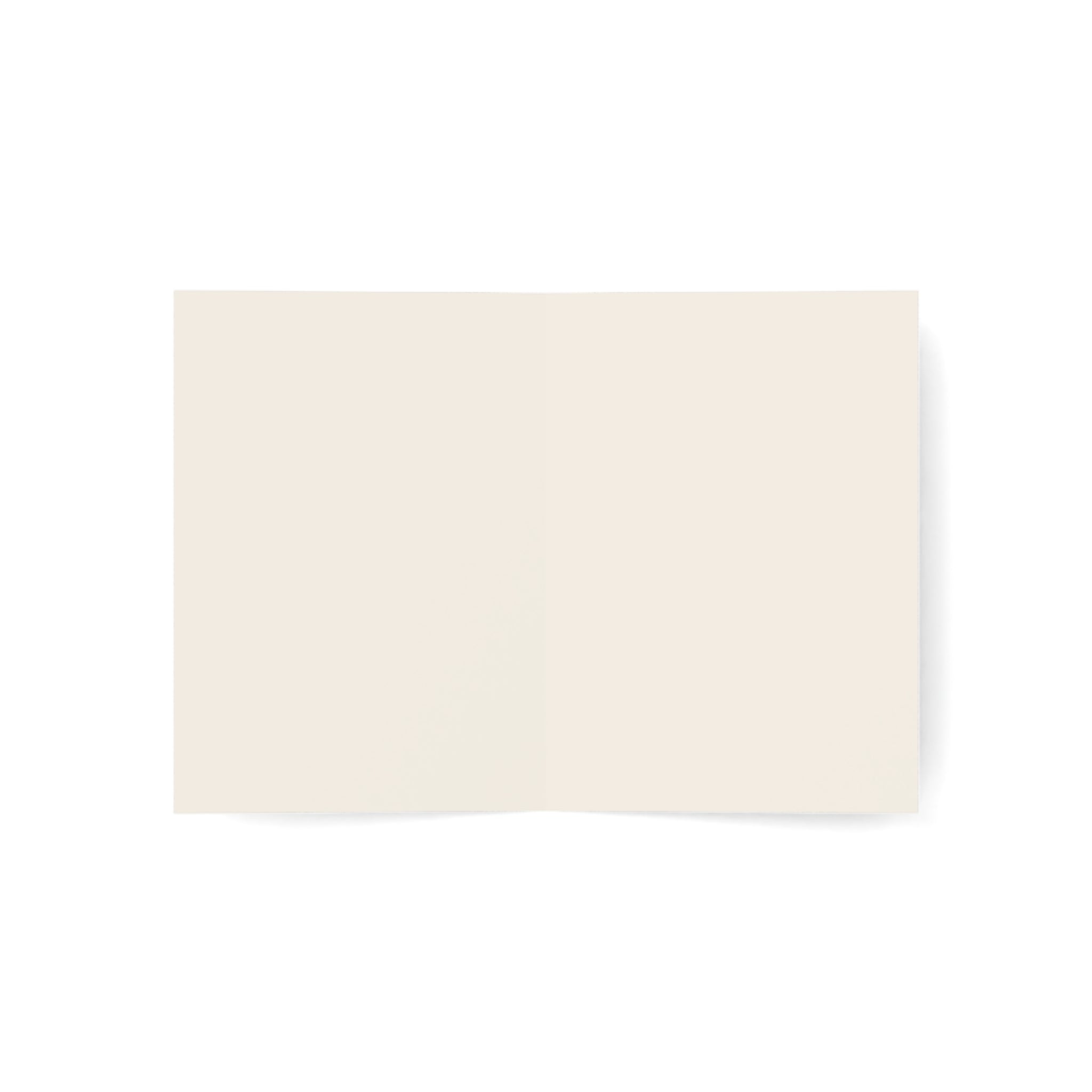 Birthday Greeting Card — Elegant Cake & Champagne Design (1–50 pcs)