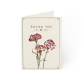 Thank You Greeting Cards – Vintage Carnation Floral Note Cards (1/10/30/50 pcs)