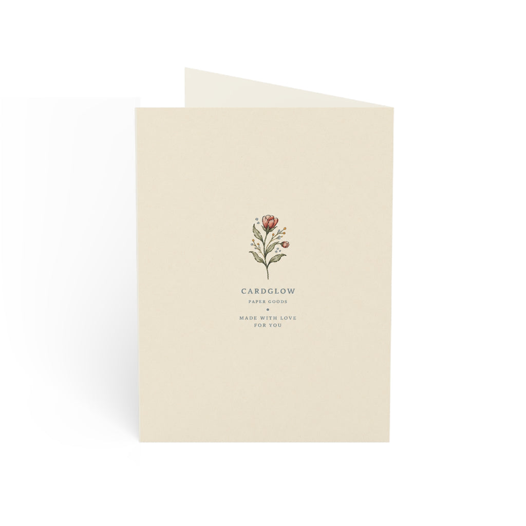 Floral 'Thank You So Much' Greeting Card — Pack of 1/10/30/50