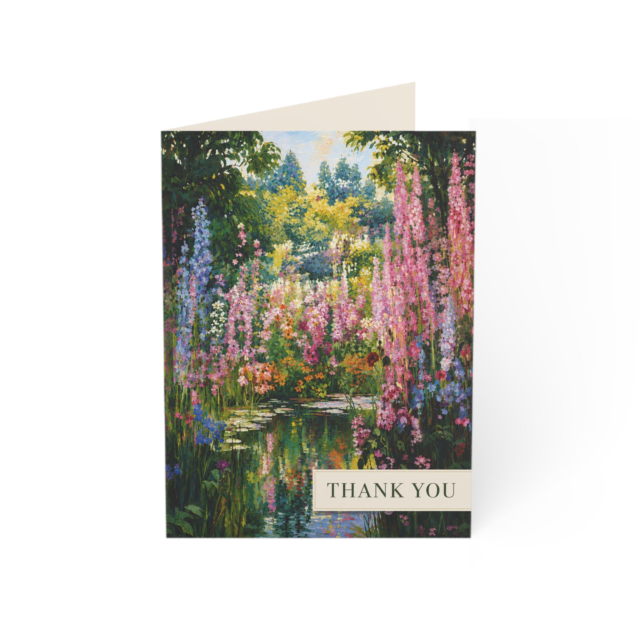 Thank You Floral Greeting Cards — Pack of 1/10/30/50