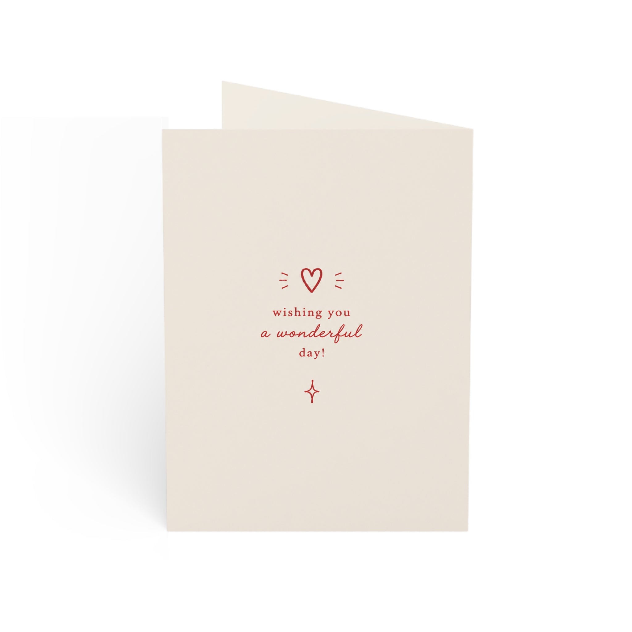 Birthday Greeting Card — Cute Hugging Hearts Design (Single or Bulk Pack)