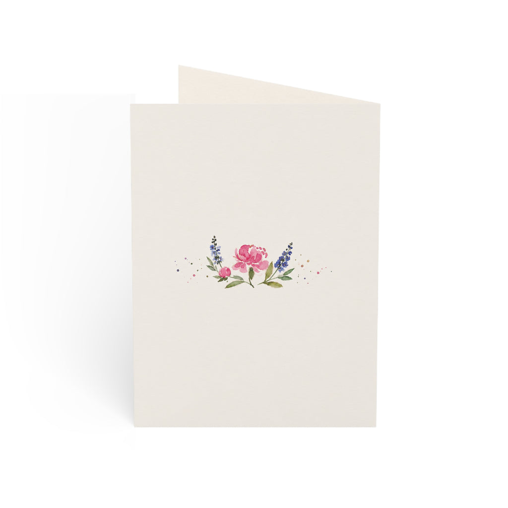 Floral Watercolor Thank You Greeting Cards — Pack of 1/10/30/50
