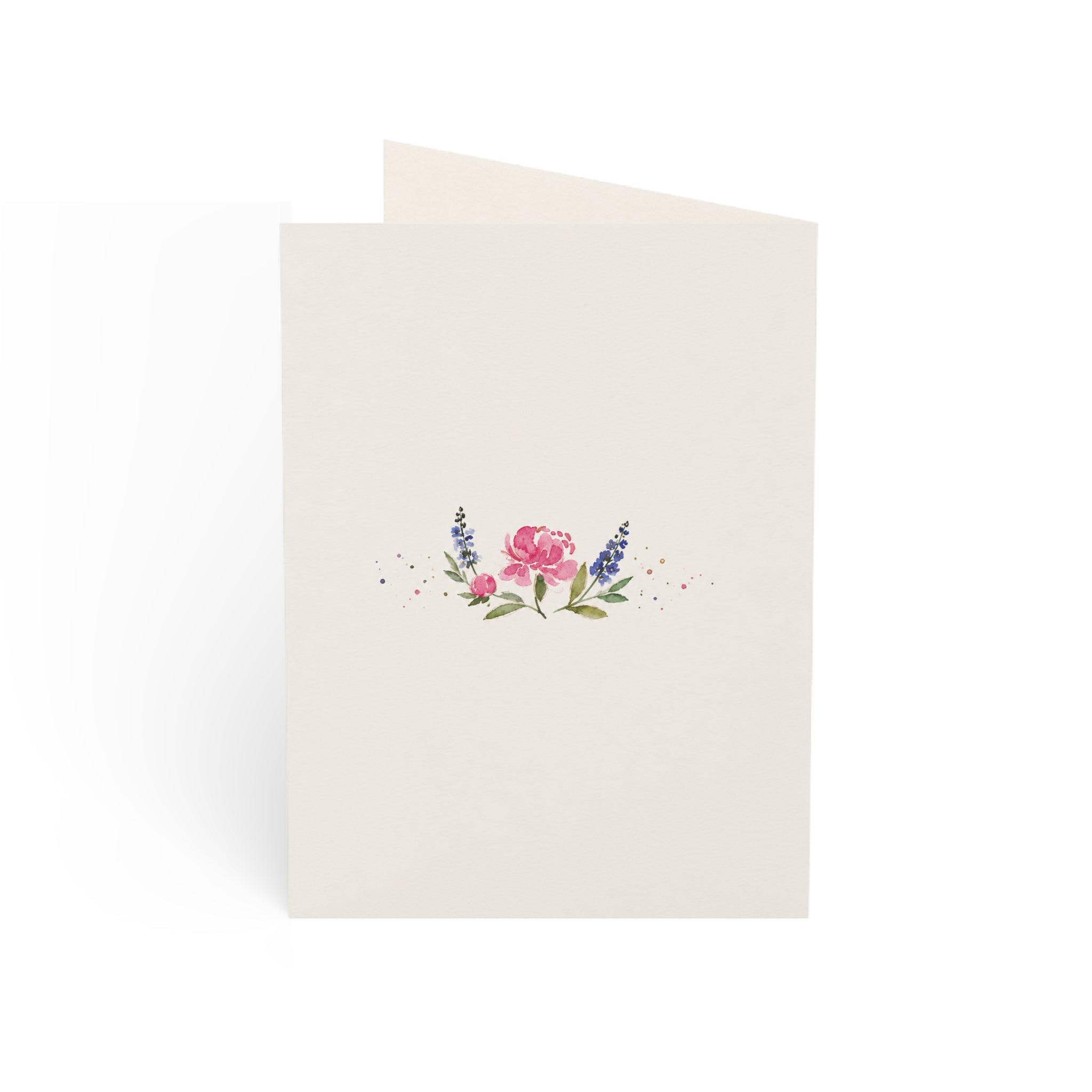 Floral Watercolor Thank You Greeting Cards — Pack of 1/10/30/50