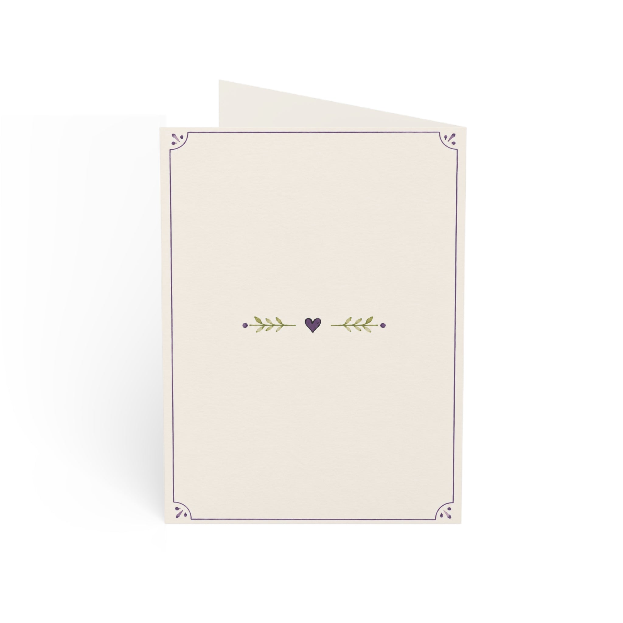Thank You Pansy Floral Greeting Cards — Blank Inside (Set of 1, 10, 30, 50)