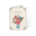Thank You Floral Greeting Cards — Bouquet Watercolor Note Cards (1/10/30/50pcs)