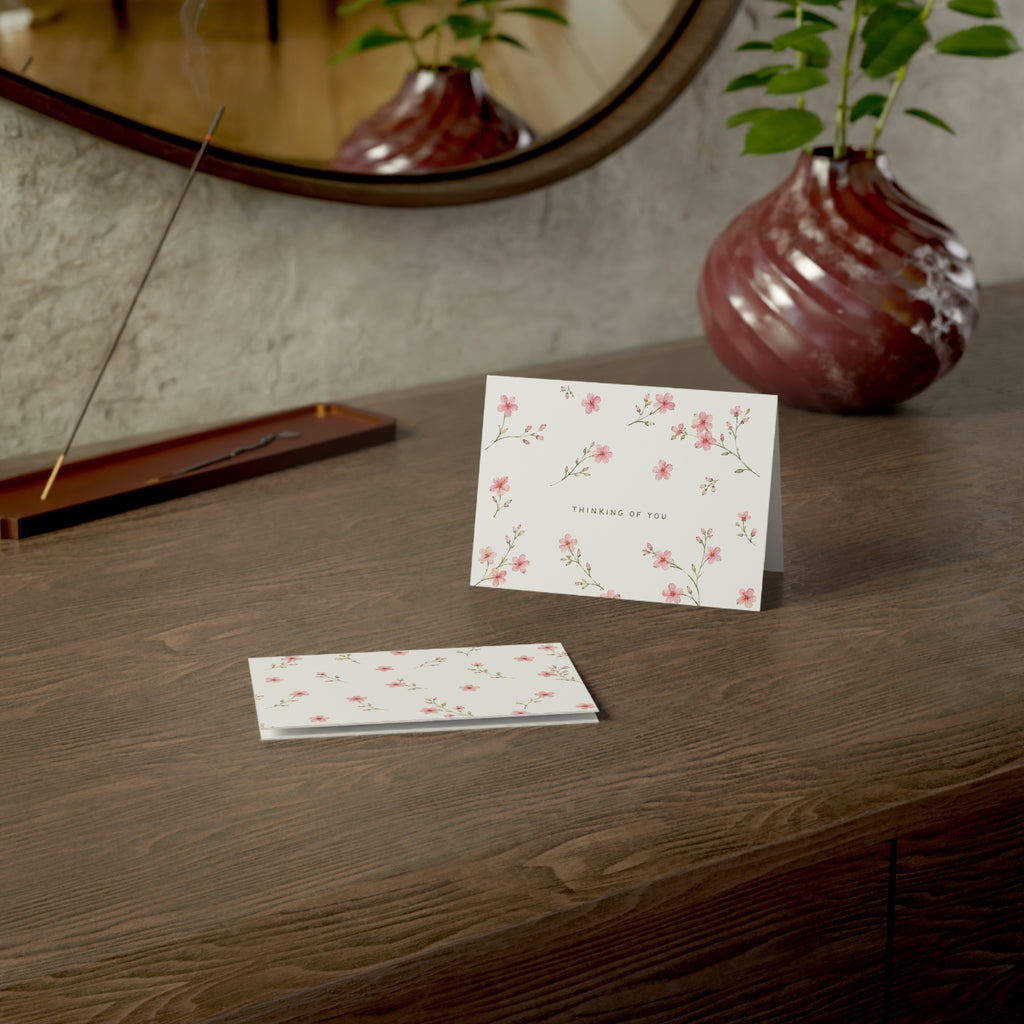 Thinking of You Floral Greeting Cards — Pack of 1, 10, 30, or 50
