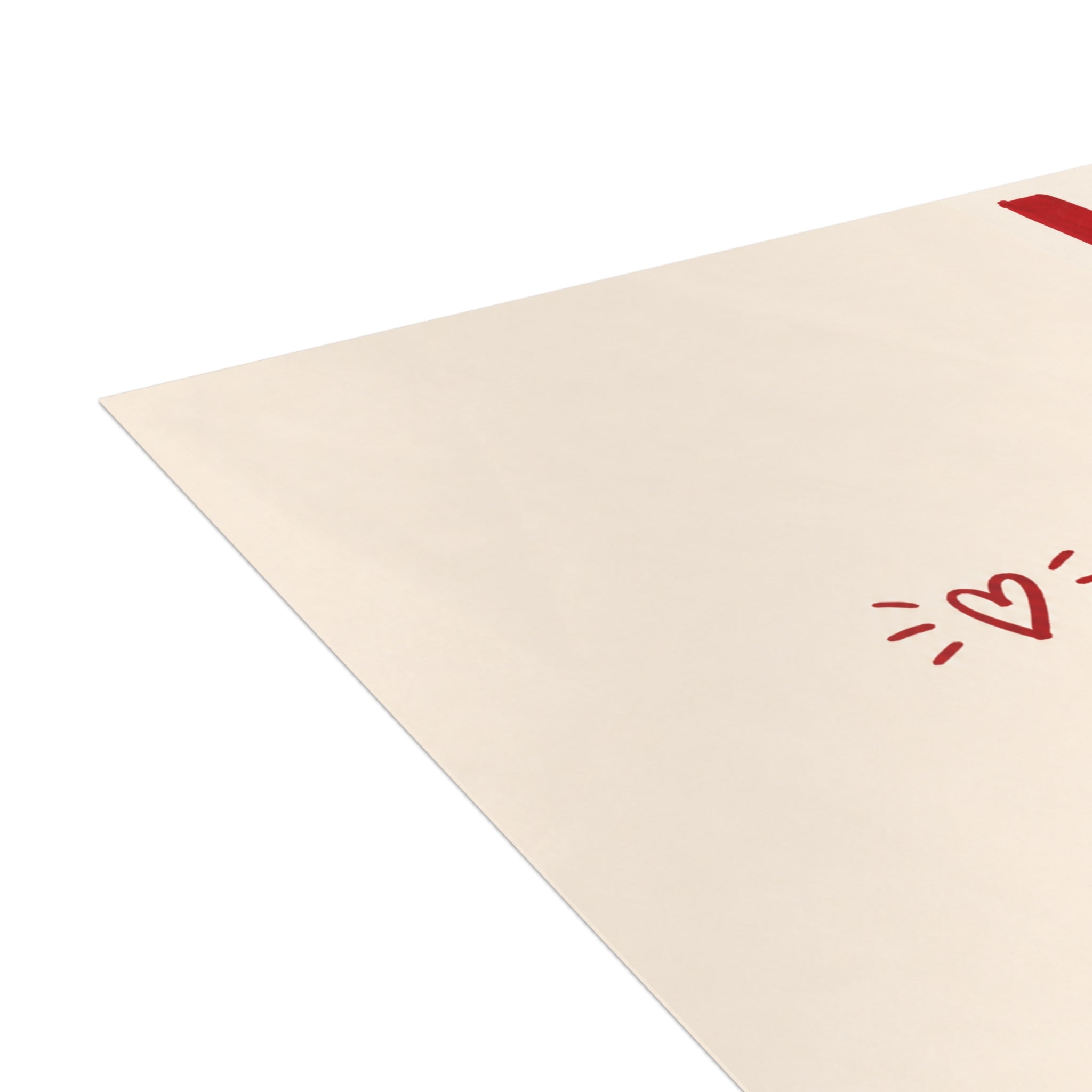 Birthday Greeting Cards - Bold Red "HAPPY BIRTHDAY!" Handlettered Set (1/10/30/50 pcs)