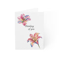 Thinking of You Floral Greeting Card — Watercolor Lily Sympathy & Encouragement Card (Pack of 1/10/30/50)