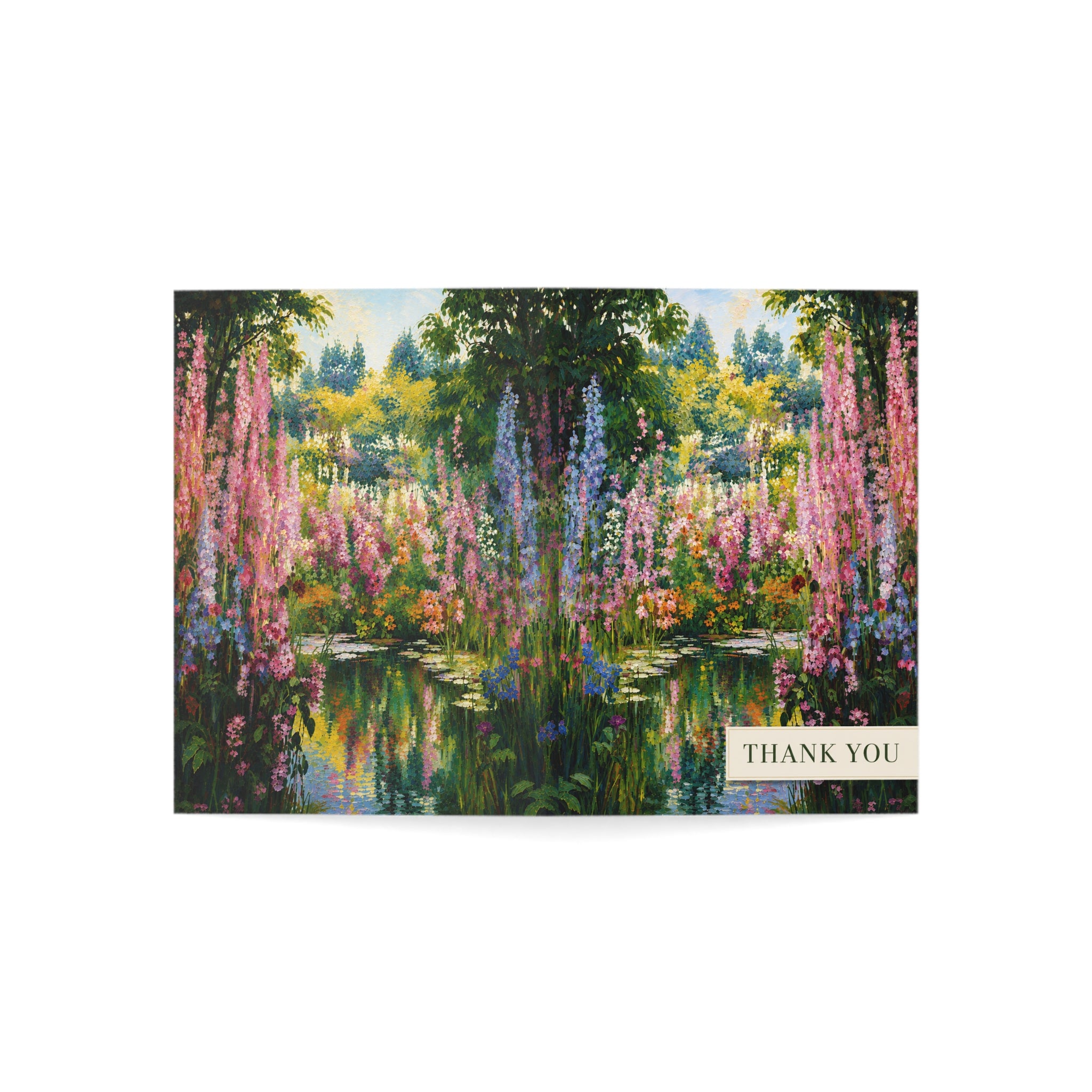 Thank You Floral Greeting Cards — Pack of 1/10/30/50