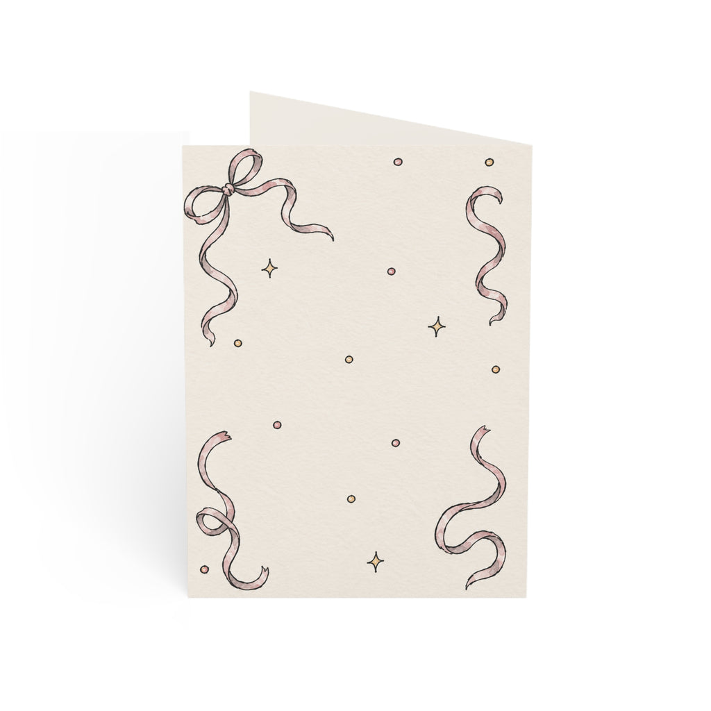 Birthday Cake Greeting Card — Handmade Watercolor Cake with 'Happy Birthday' Text