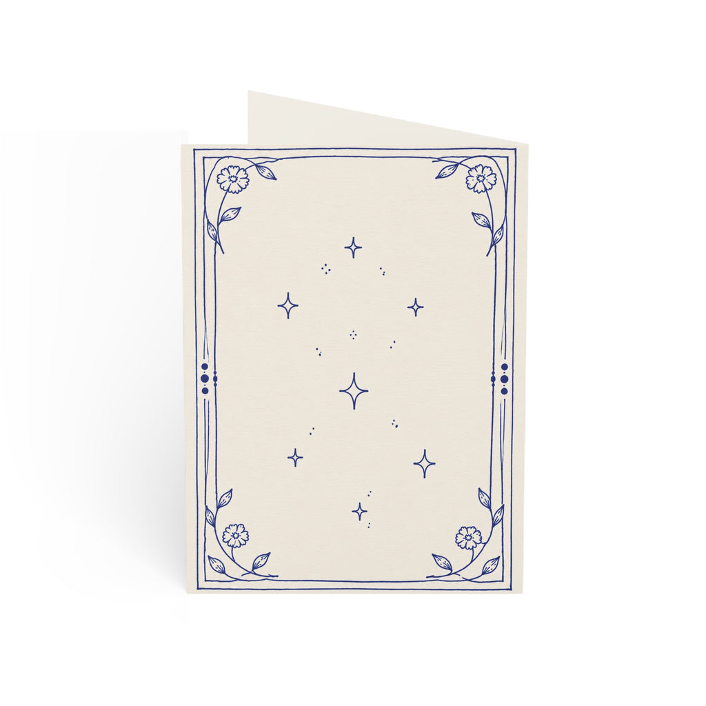 Birthday Greeting Card — Hand-Drawn Floral Cake Design (Single or Bulk Packs)