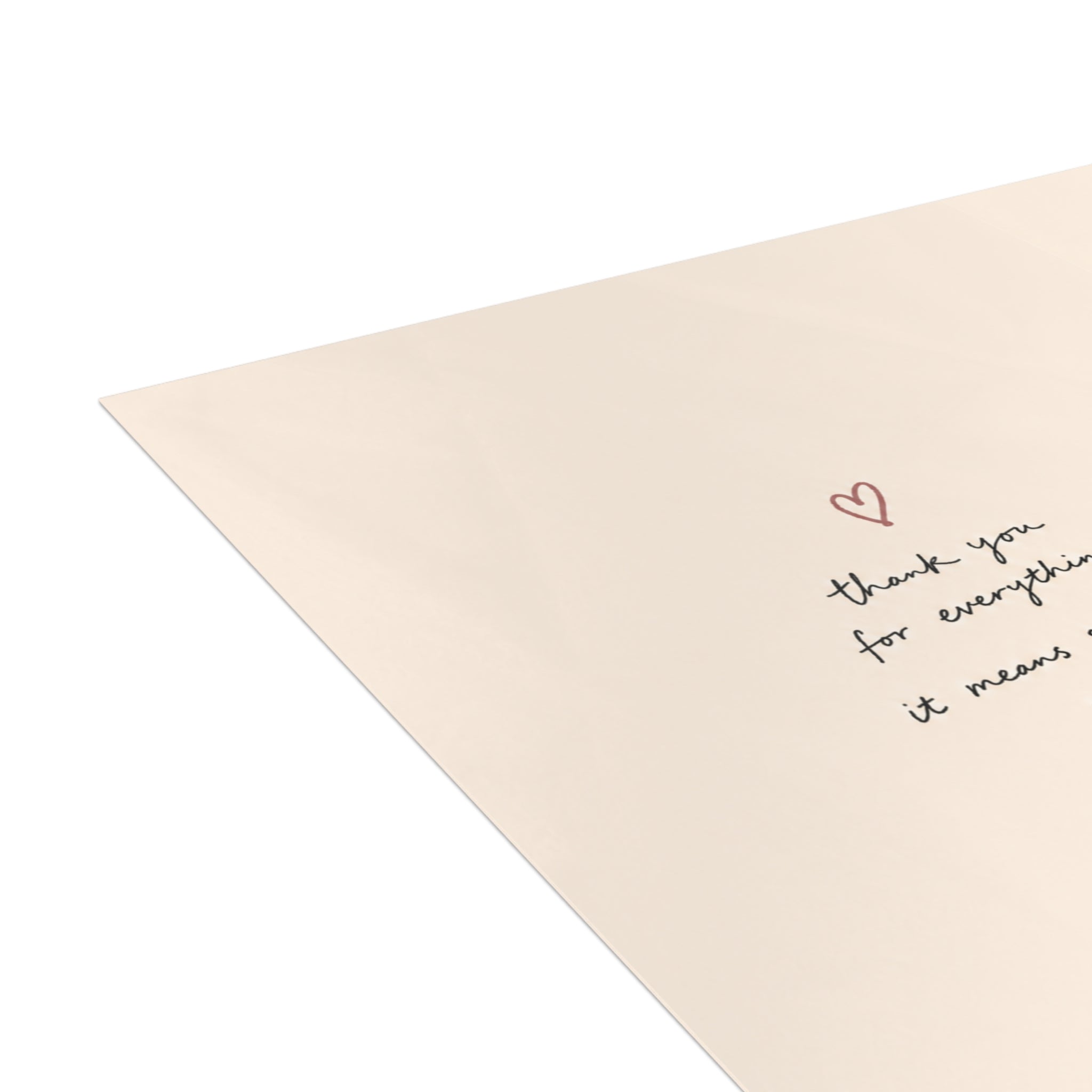Thank You Floral Bouquet Greeting Card — Pack of 1/10/30/50