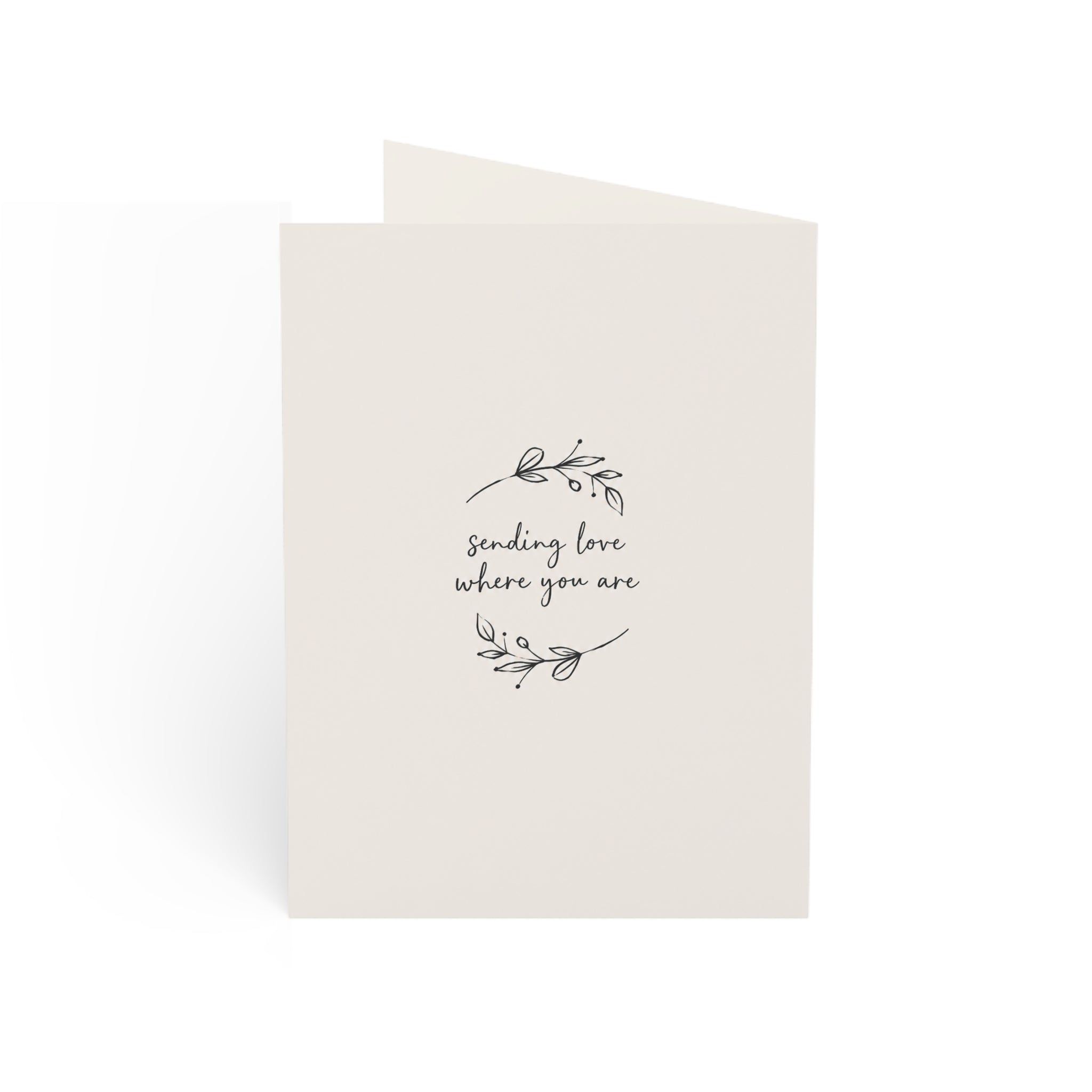 Sympathy Greeting Cards — 'You've Been On My Mind' Floral Card (1/10/30/50pcs)