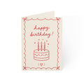 Birthday Greeting Card — Hand‑drawn Cake Design (Single or Bulk Packs)