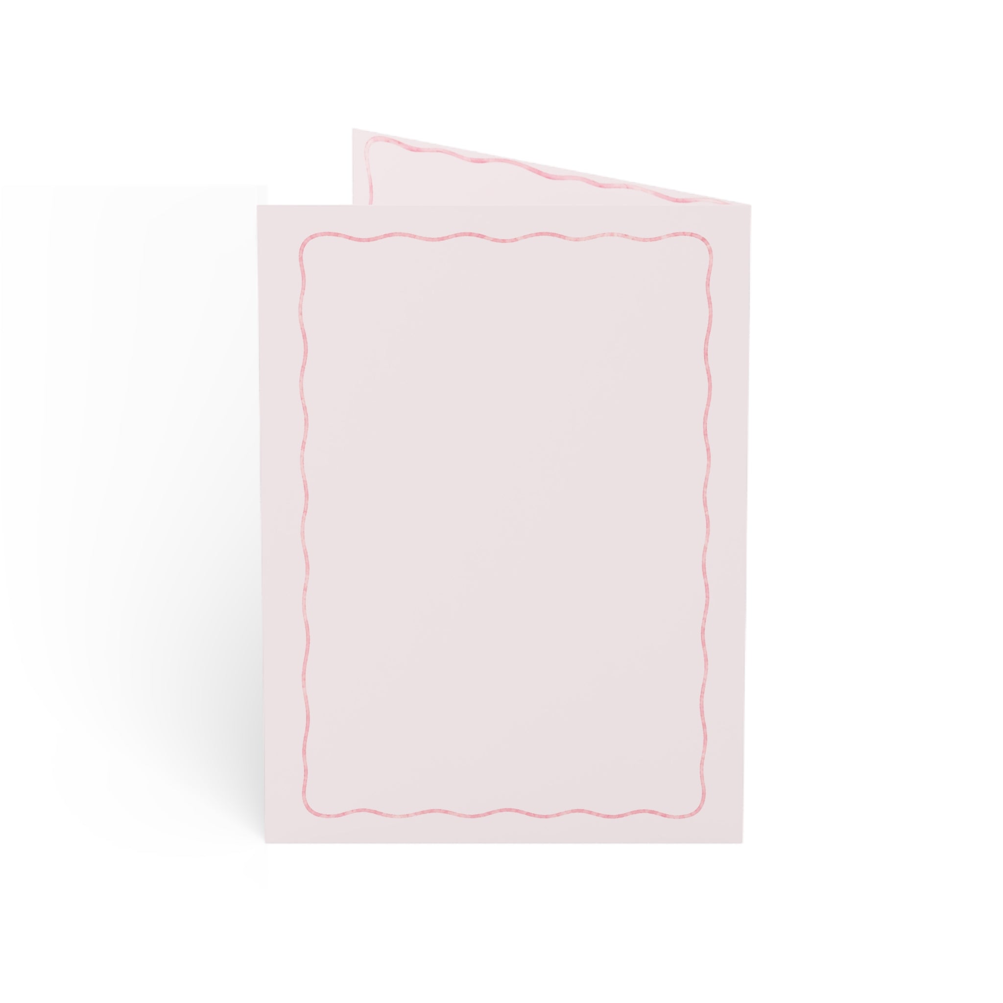 Pink Bow "Happy Birthday" Greeting Card — Elegant Feminine Birthday Cards (1, 10, 30, 50 pcs)
